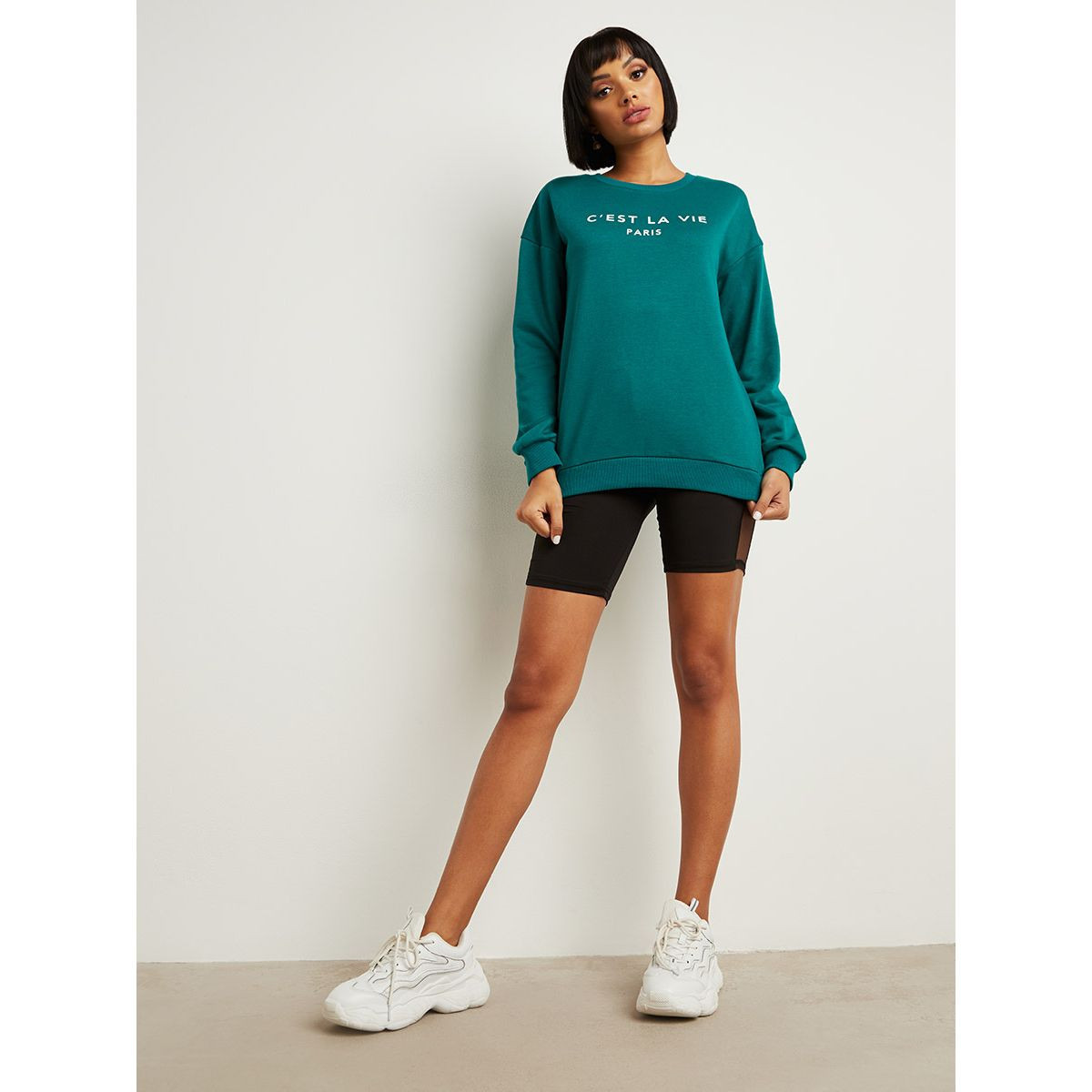 تيشيرت بقصة واسعة وأكمام طويلة من ستايلي-women-clothing-hoodiesandsweatshirts-sweatshirts-image-3