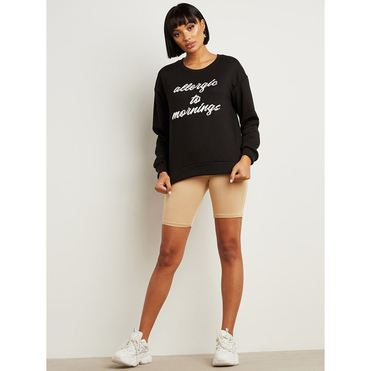 تيشيرت مطبوع بأكمام طويلة من ستايلي-women-clothing-hoodiesandsweatshirts-sweatshirts-image-3