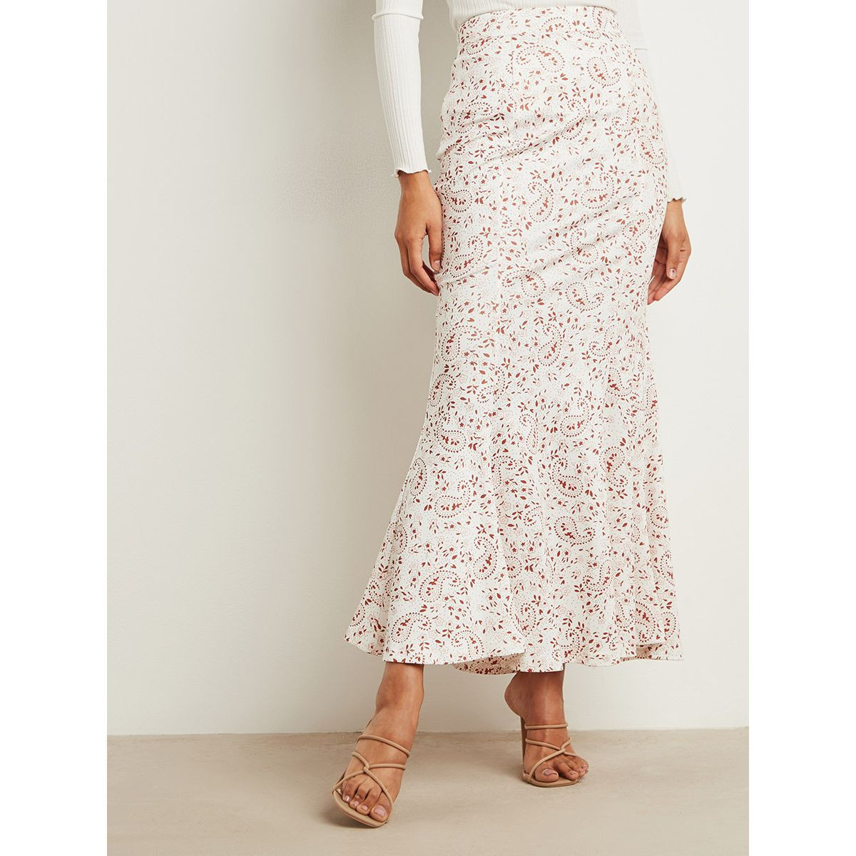 تنورة طويلة مطبوعة من ستايلي-women-clothing-bottoms-skirts-image-1