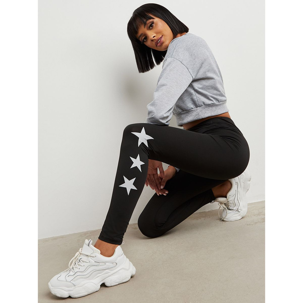 ليقنز مطبوع بخصر مطاطي من ستايلي-women-clothing-leggings-image-2