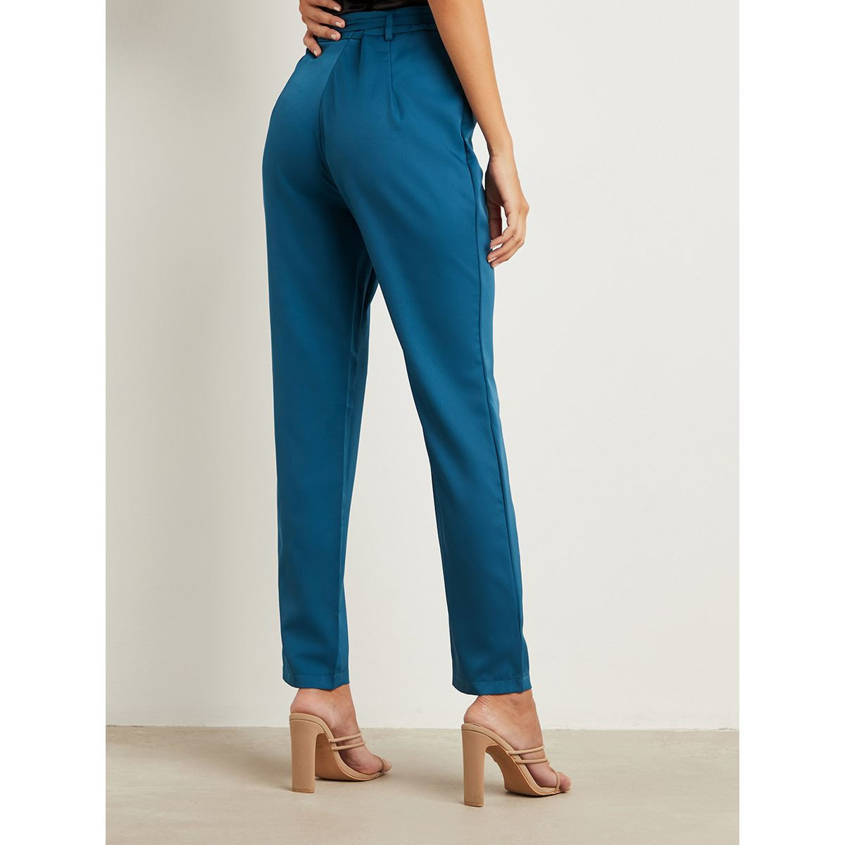 بنطلون سادة بقصة ضيقة من ستايلي-women-clothing-trousers-image-3