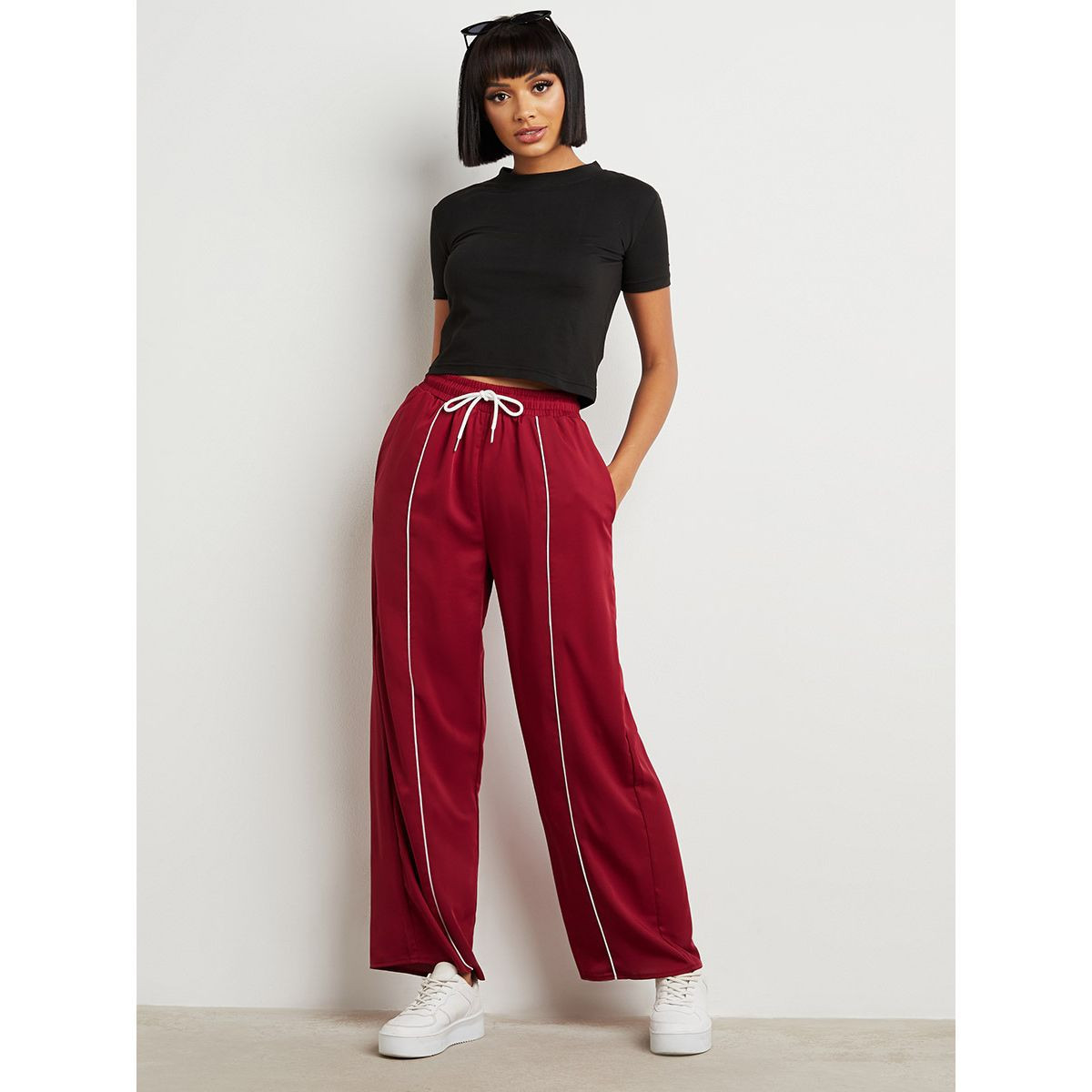 بنطلون بأرجل واسعة من ستايلي-women-clothing-bottoms-joggers-image-2
