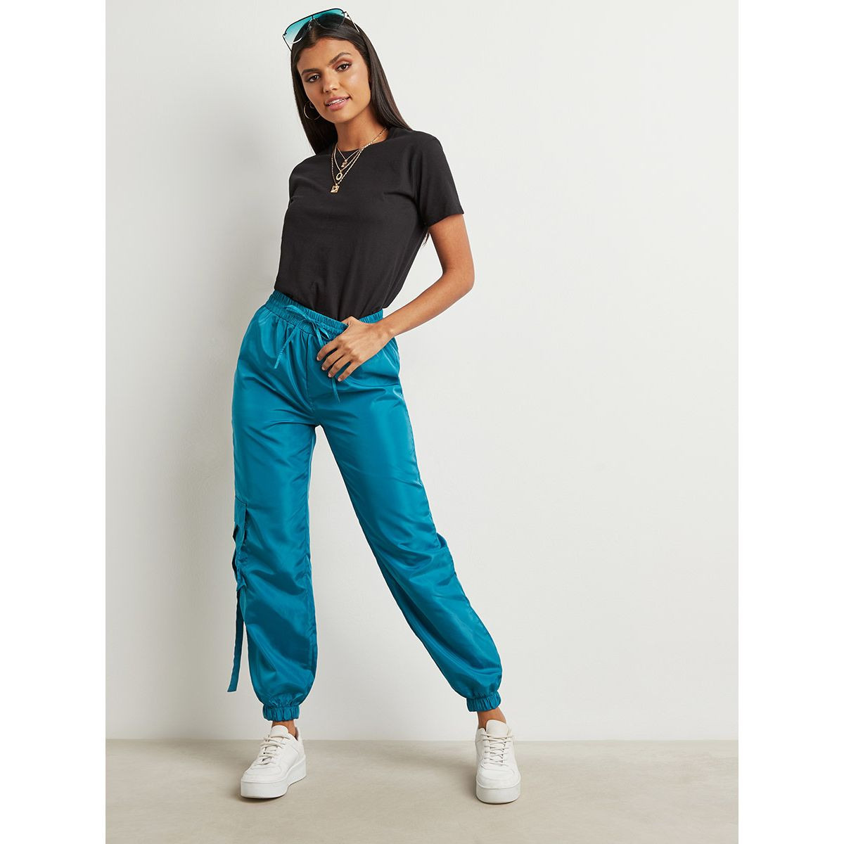 Styli Relaxed Fit Cargo Jogger with Drawstring Waist-women-clothing-bottoms-joggers-image-2