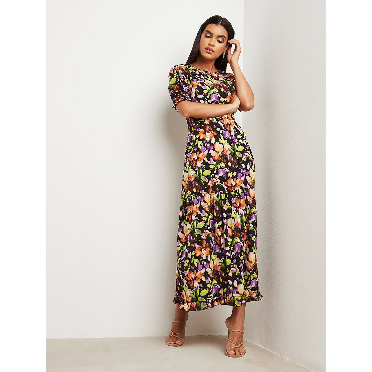 فستان طويل مطبوع من ستايلي-women-clothing-dresses-image-1