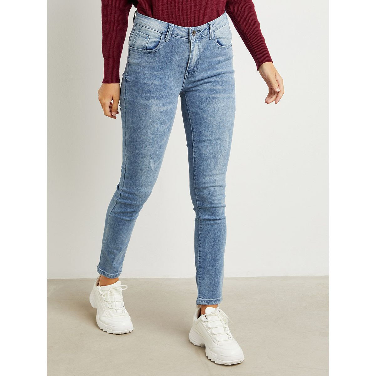 Styli 5-Pocket Construct Slim Fit Jeans with Belt Loops-women-clothing-bottoms-jeans-image-1