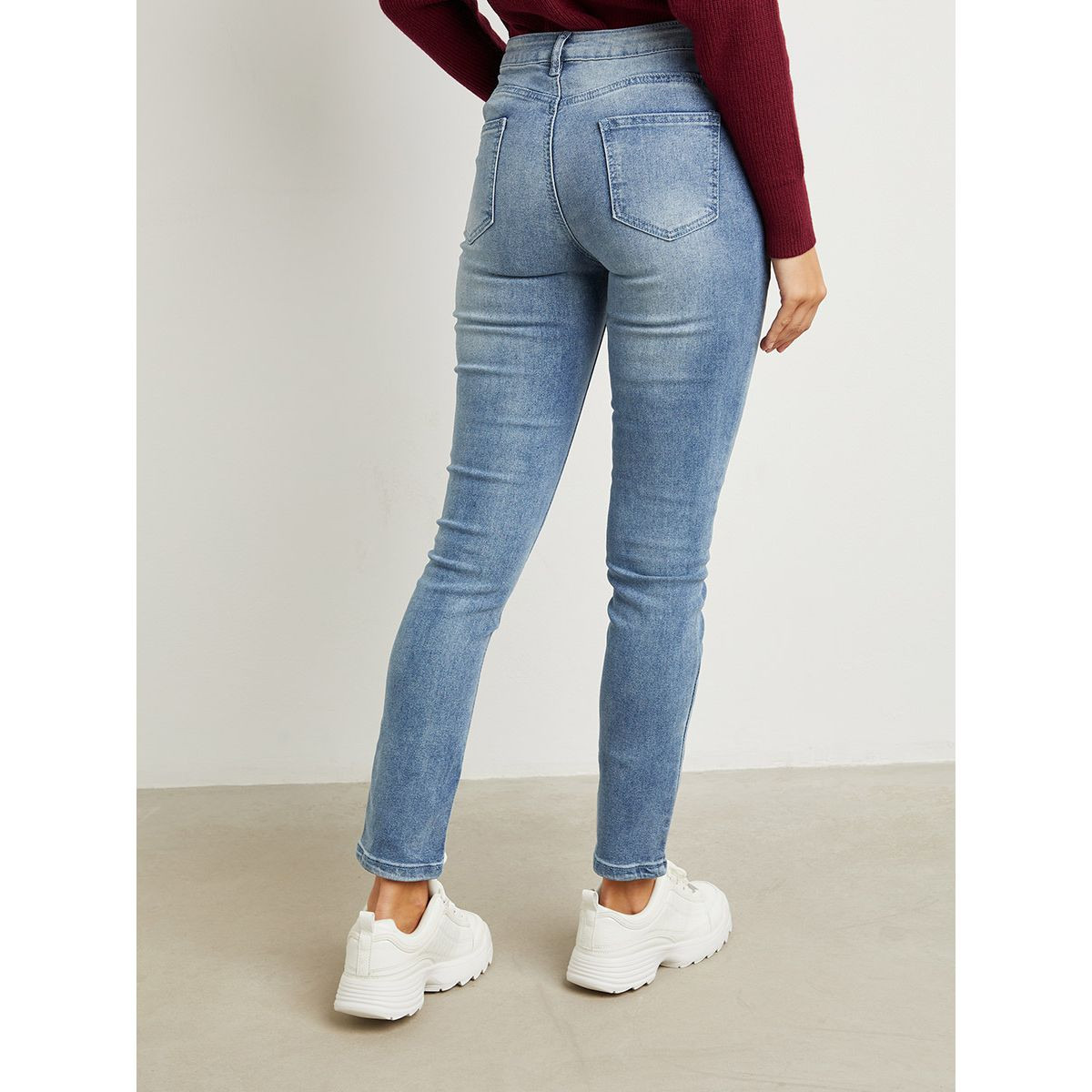 Styli 5-Pocket Construct Slim Fit Jeans with Belt Loops-women-clothing-bottoms-jeans-image-4
