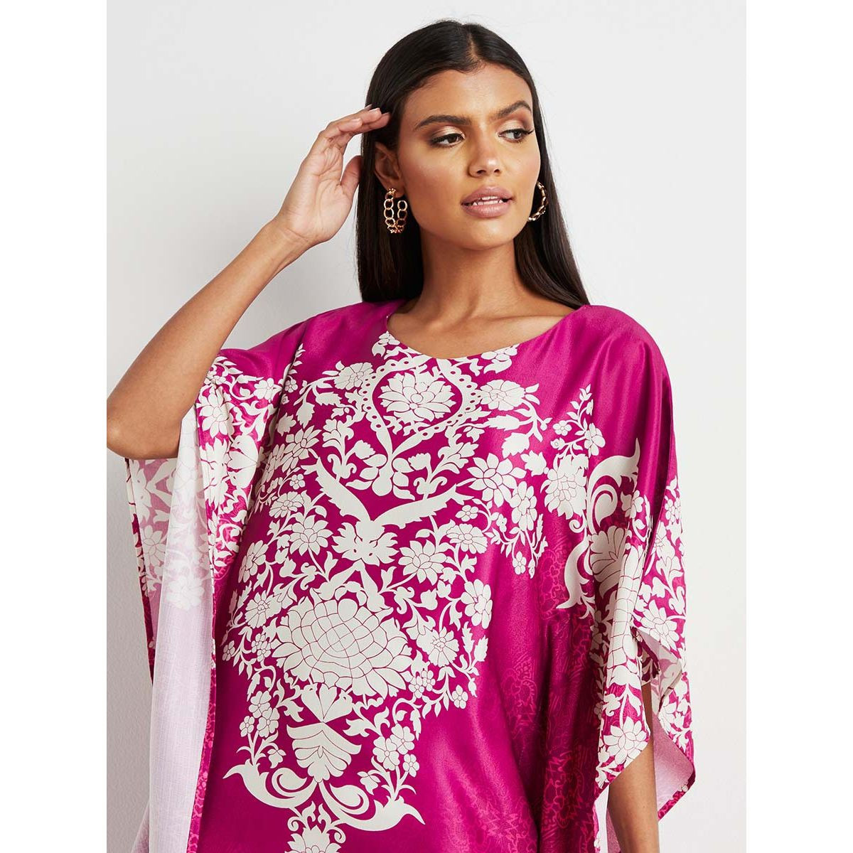 فستان طويل مطبوع بقصة واسعة من ستايلي-women-clothing-dresses-image-2