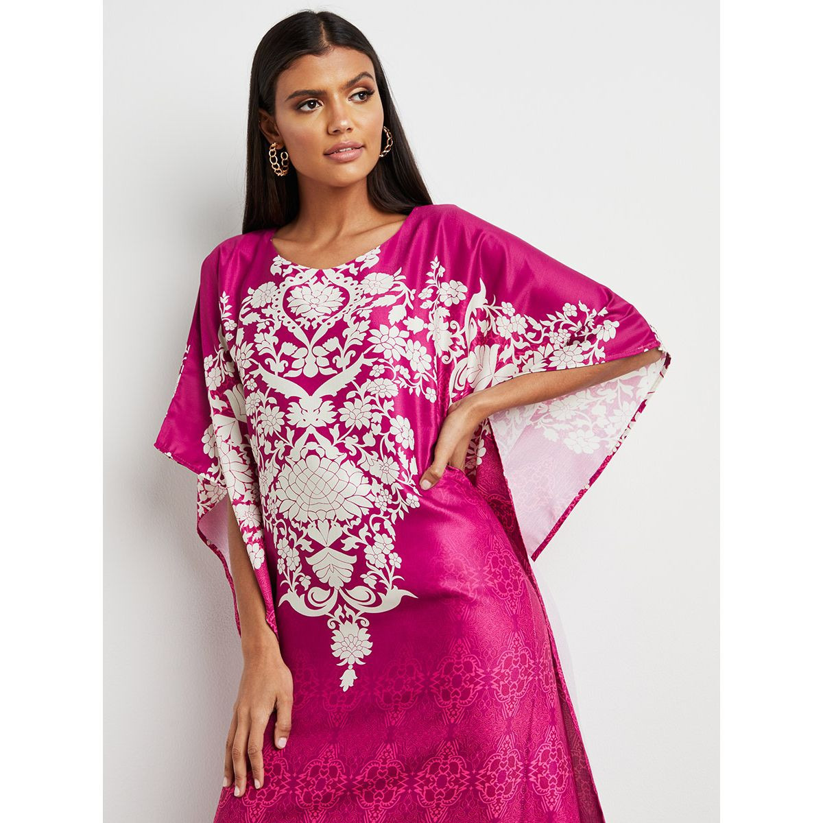 فستان طويل مطبوع بقصة واسعة من ستايلي-women-clothing-dresses-image-4