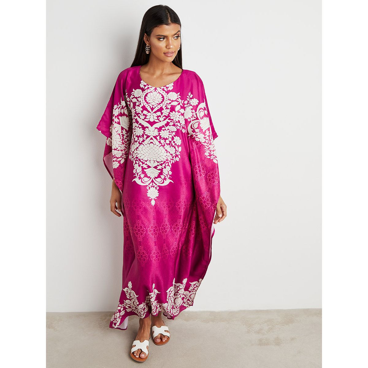 فستان طويل مطبوع بقصة واسعة من ستايلي-women-clothing-dresses-image-5