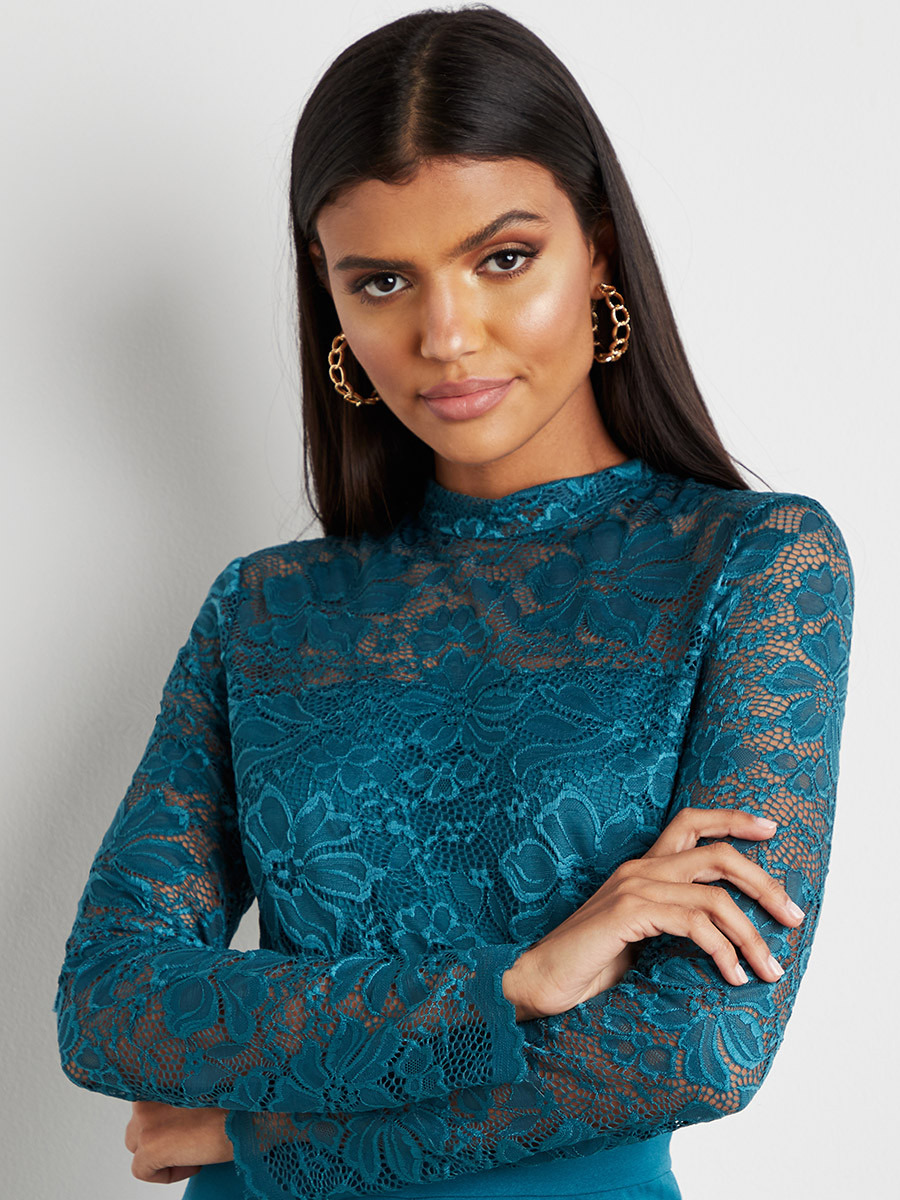 Styli Lace Wide Leg Jumpsuit with Zip Closure-women-clothing-jumpsuits-image-2