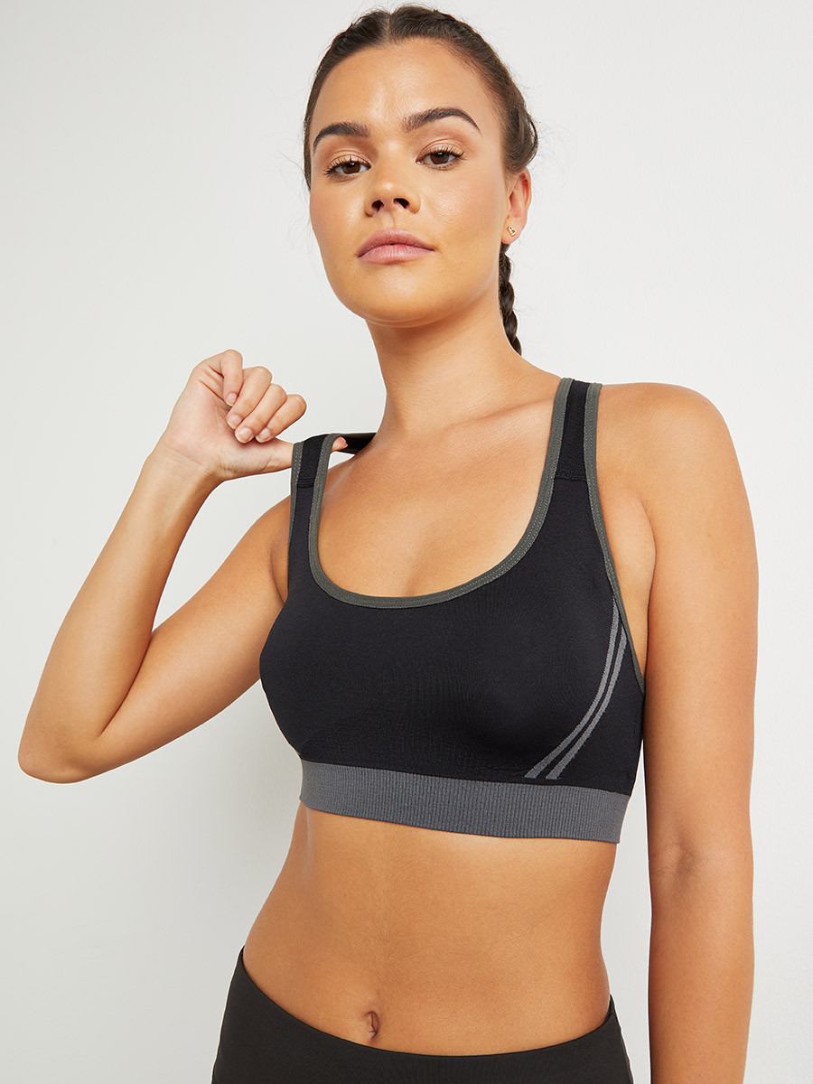 Styli Cross Back Side Stripe Sports Bra-women-clothing-sportswearandactivewear-sportsbras-image-1