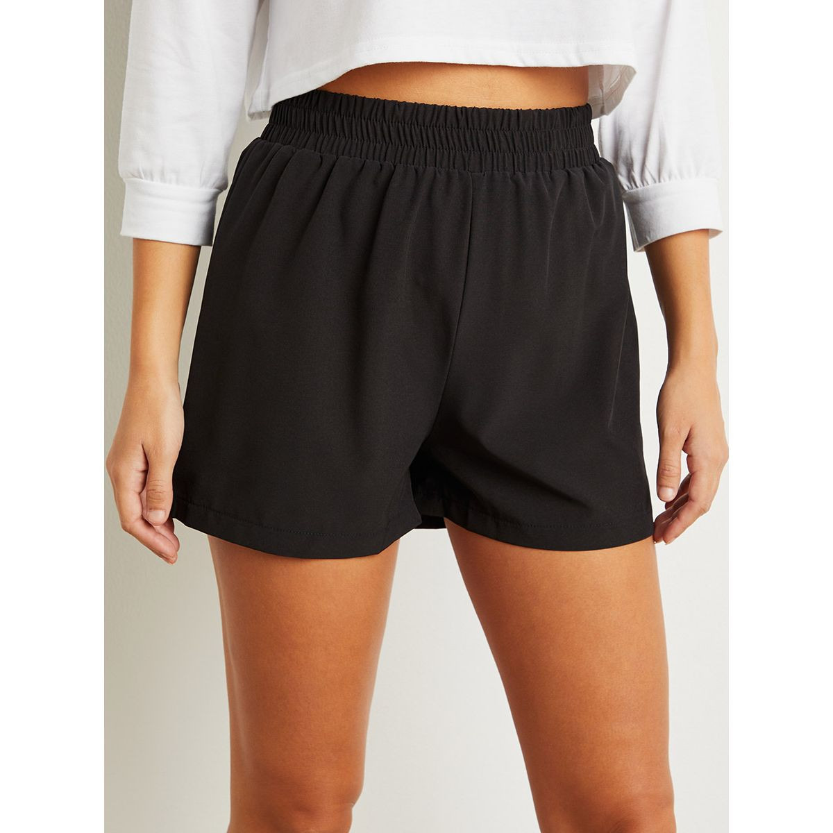 شورت رياضي بقصة واسعة من ستايلي-women-clothing-sportswearandactivewear-bottoms-image-2