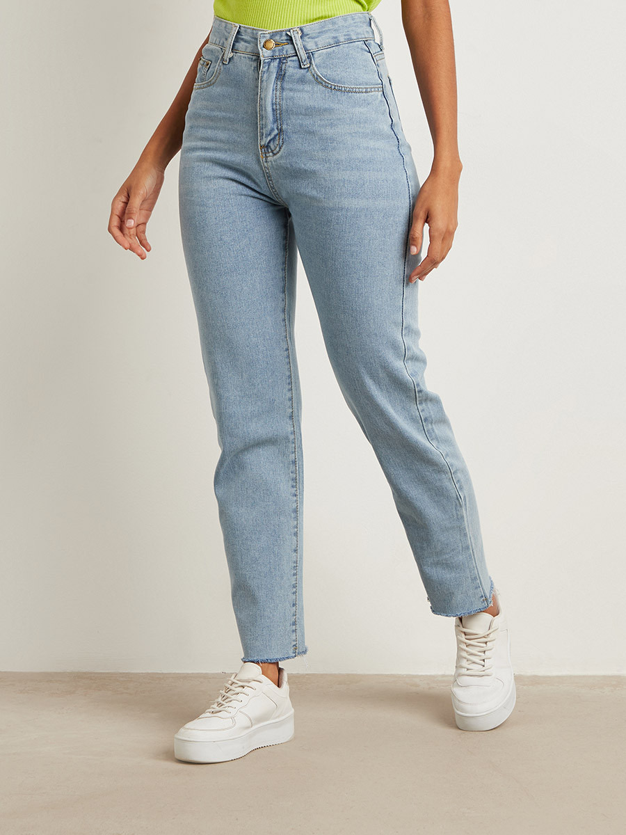 بنطلون جينز بأرجل مستقيمة من ستايلي-women-clothing-bottoms-jeans-image-2