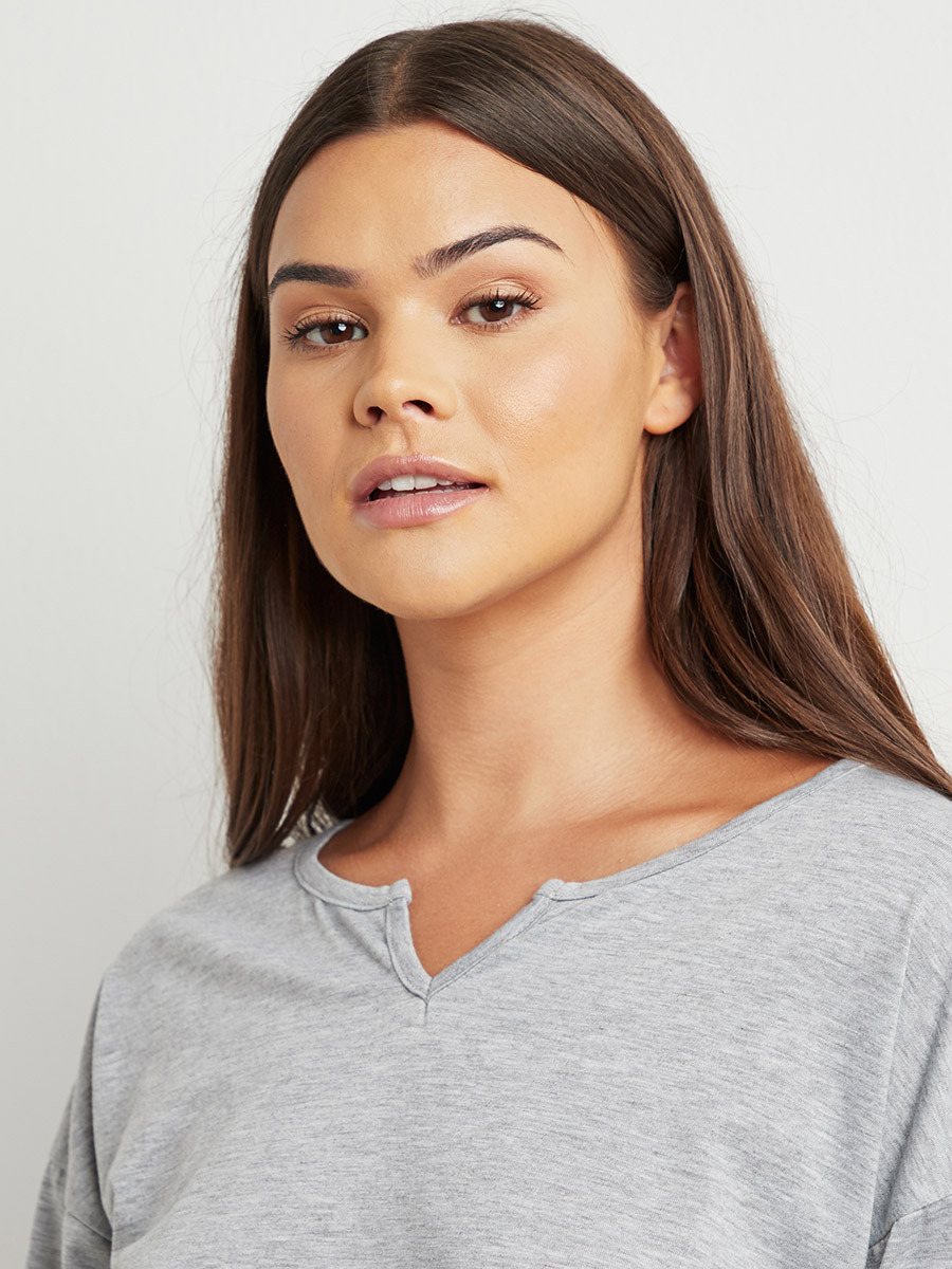 مجموعة من تيشيرت سادة وبنطلون بيجاما مطبوع من ستايلي-women-clothing-nightwear-pyjamas-bottoms-image-4