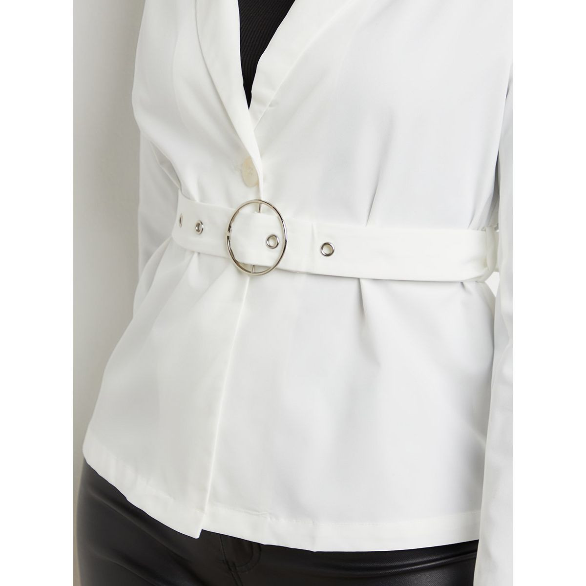 Styli Regular Length Blazer with Belt -women-clothing-coatsandjackets-blazers-image-3