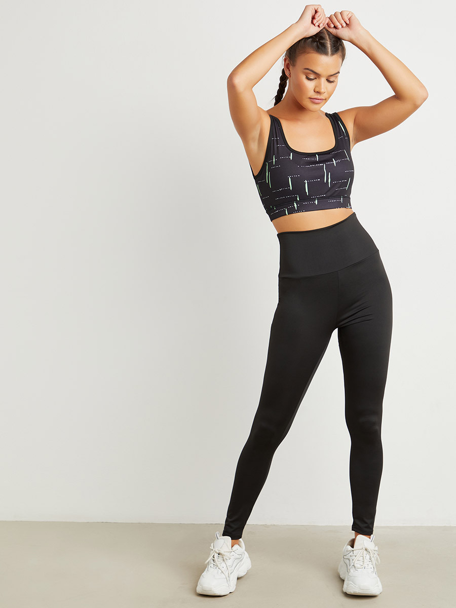 Styli Elasticated Waist Basic Leggings-women-clothing-leggings-image-1