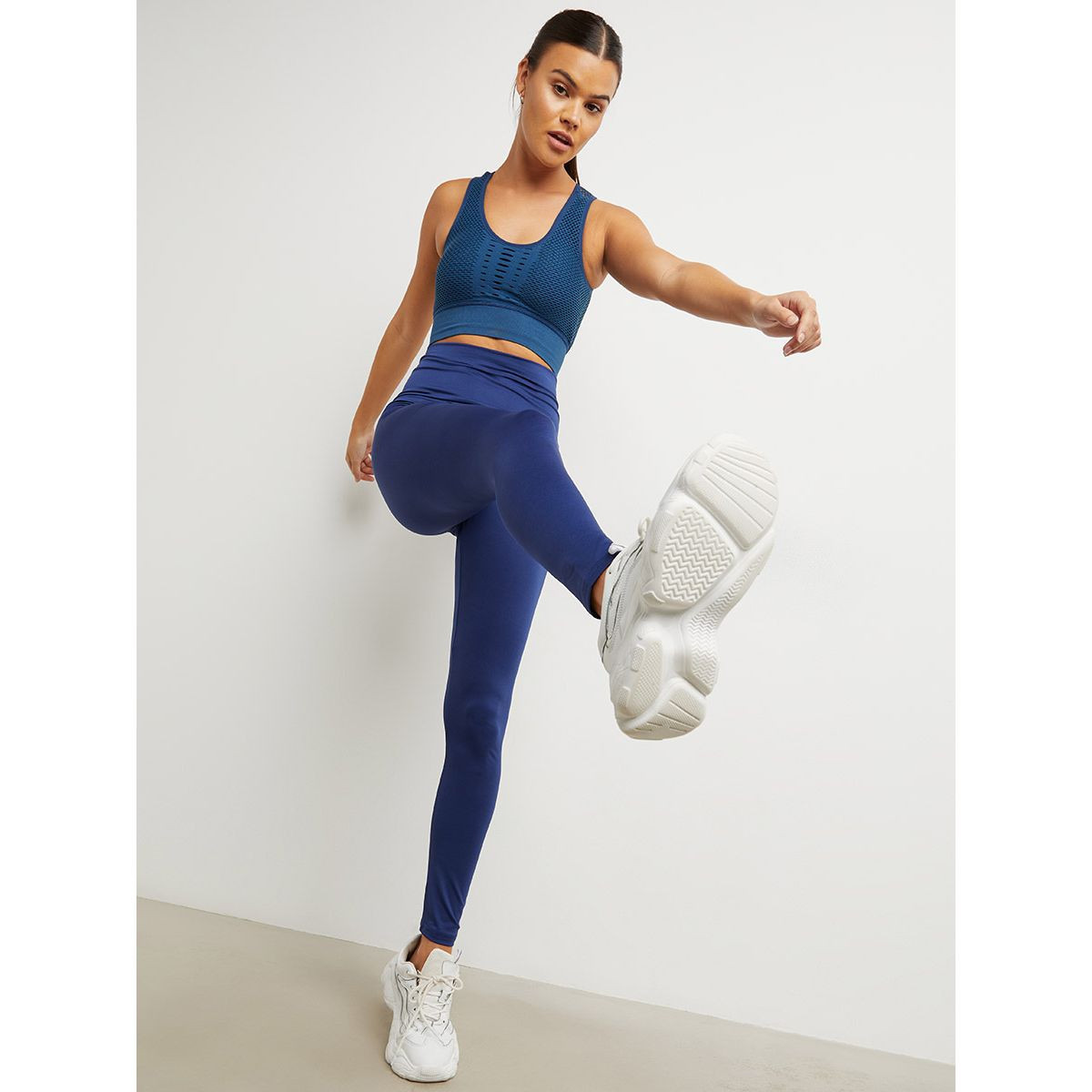 ليقنز سادة بخصر مطاطي من ستايلي-women-clothing-leggings-image-2