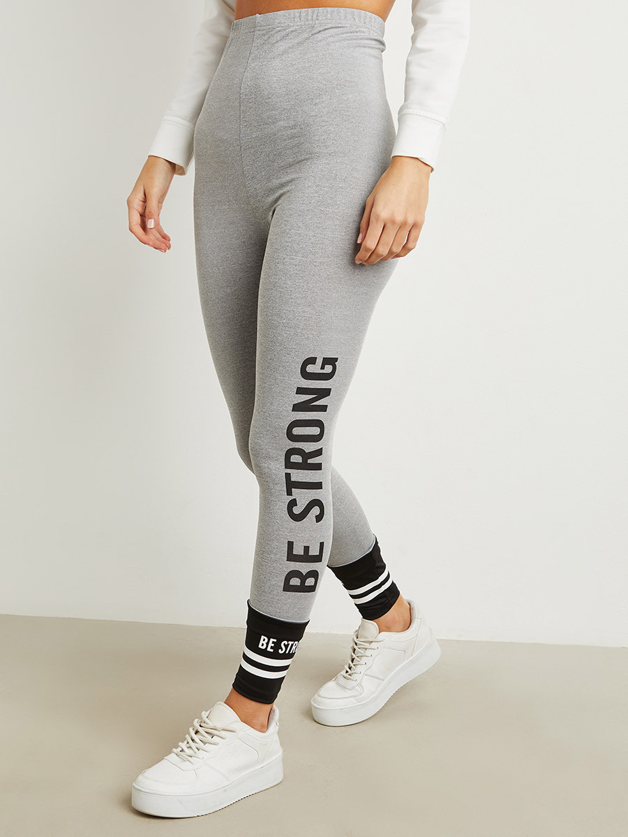 ليقنز مطبوع بخصر مطاطي من ستايلي-women-clothing-leggings-image-1