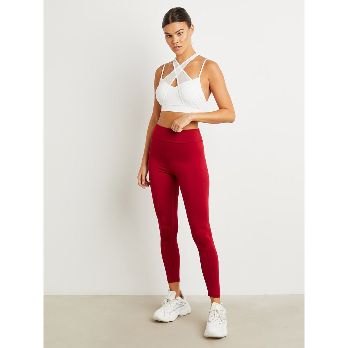 ليقنز بخصر مطاطي وتفاصيل خلفية من ستايلي-women-clothing-bottoms-leggings-image-1