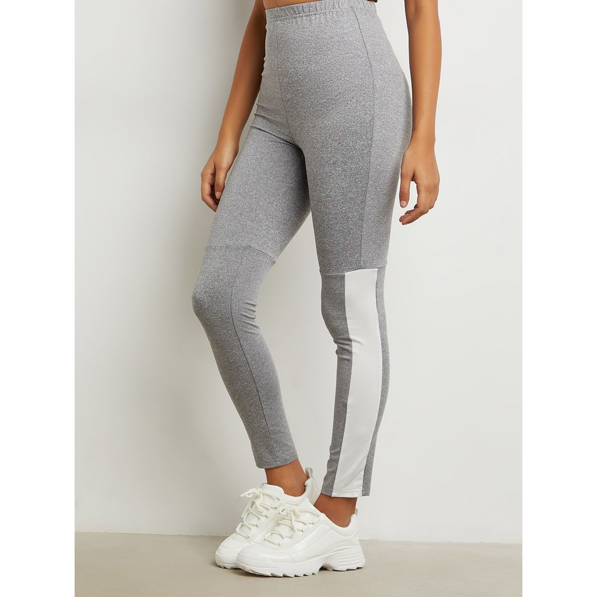 ليقنز مخطط بخصر مطاطي من ستايلي-women-clothing-leggings-image-1