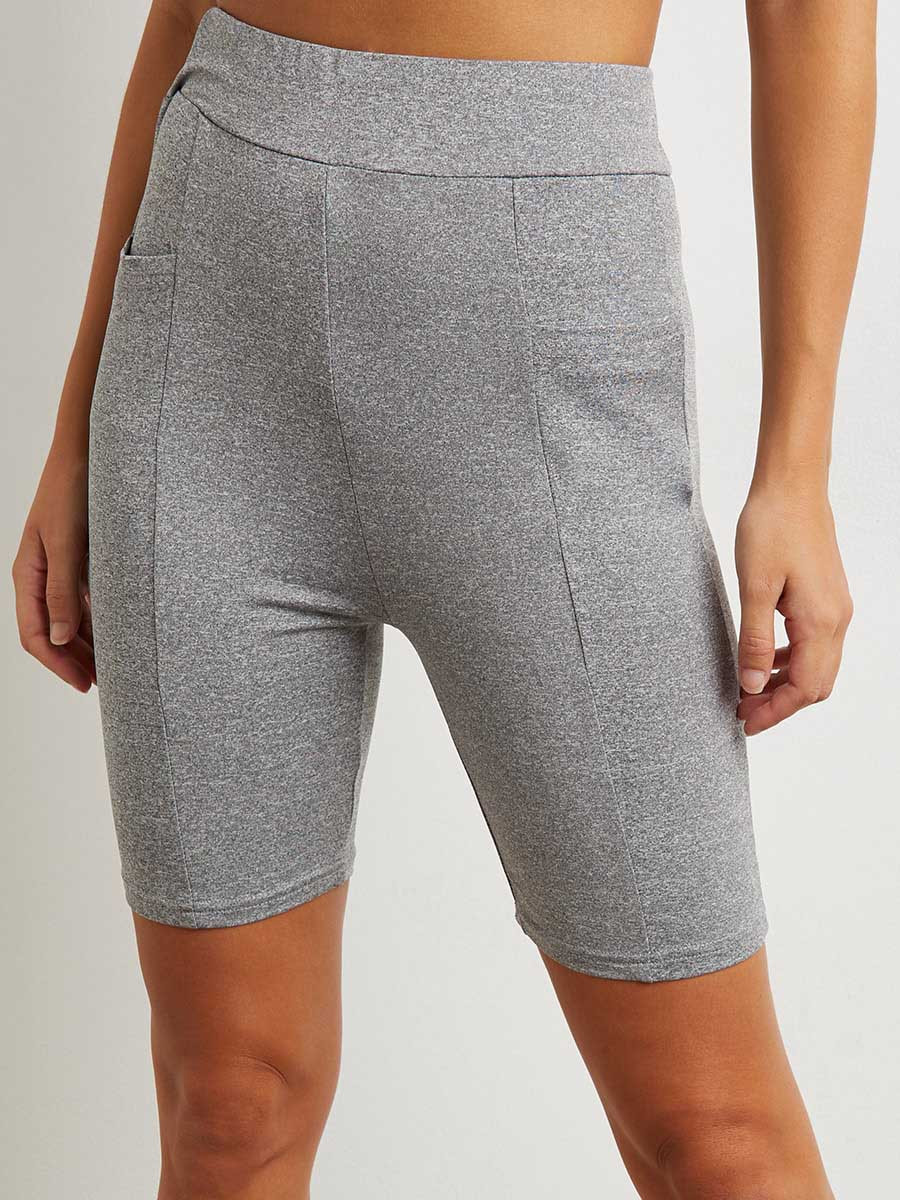 شورت رياضي سادة من ستايلي-women-clothing-shorts-image-2