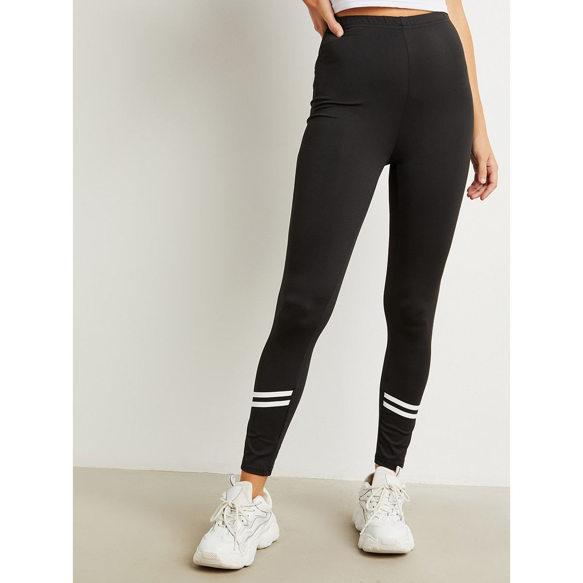 ليقنز بخصر مطاطي من ستايلي-women-clothing-leggings-image-1