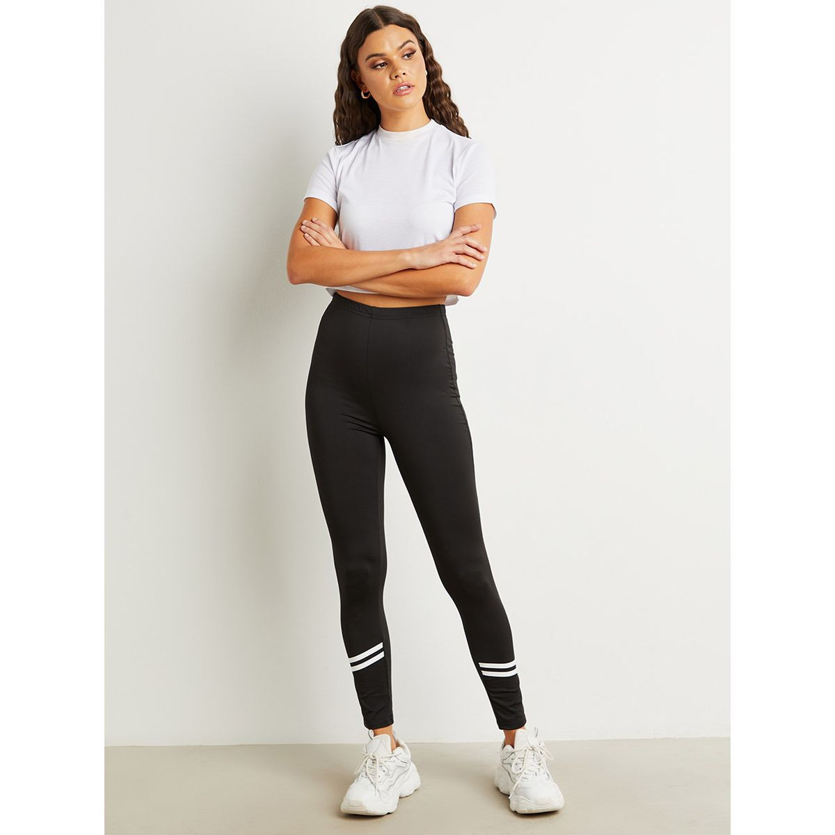 ليقنز بخصر مطاطي من ستايلي-women-clothing-leggings-image-2