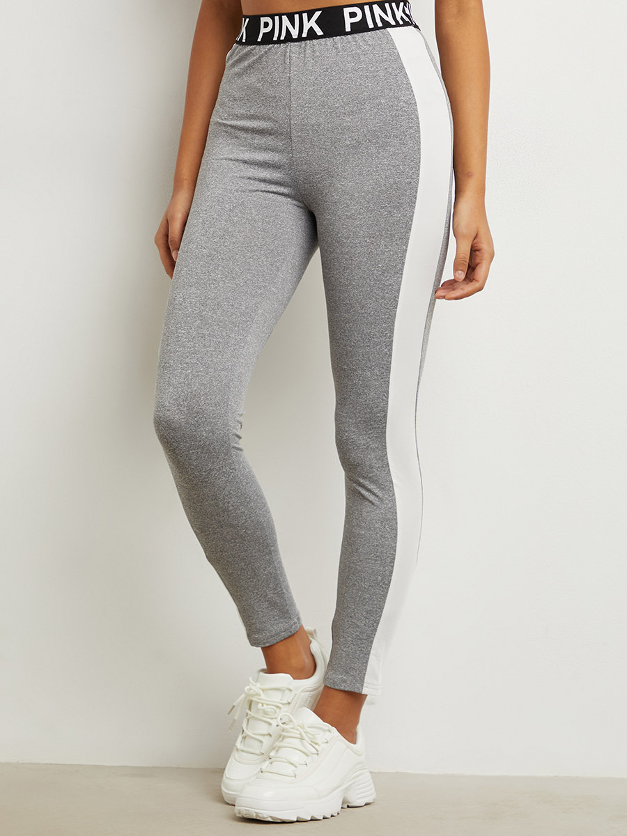 ليقنز مطبوع بتفاصيل جانبية من ستايلي-women-clothing-bottoms-leggings-image-1