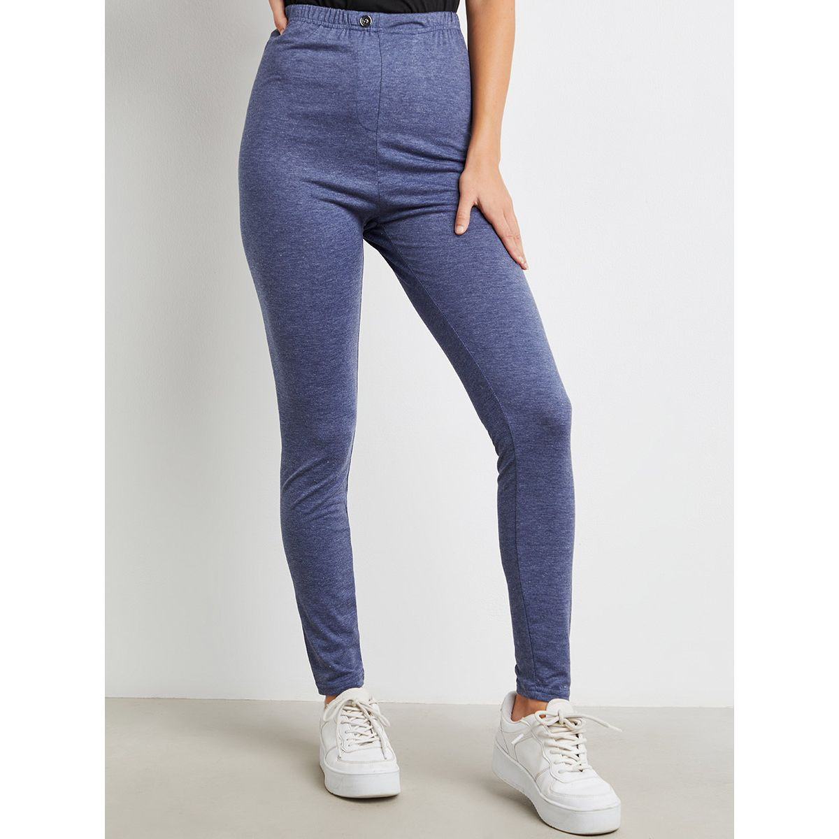 ليقنز بأزرار وخصر مطاطي من ستايلي-women-clothing-leggings-image-1