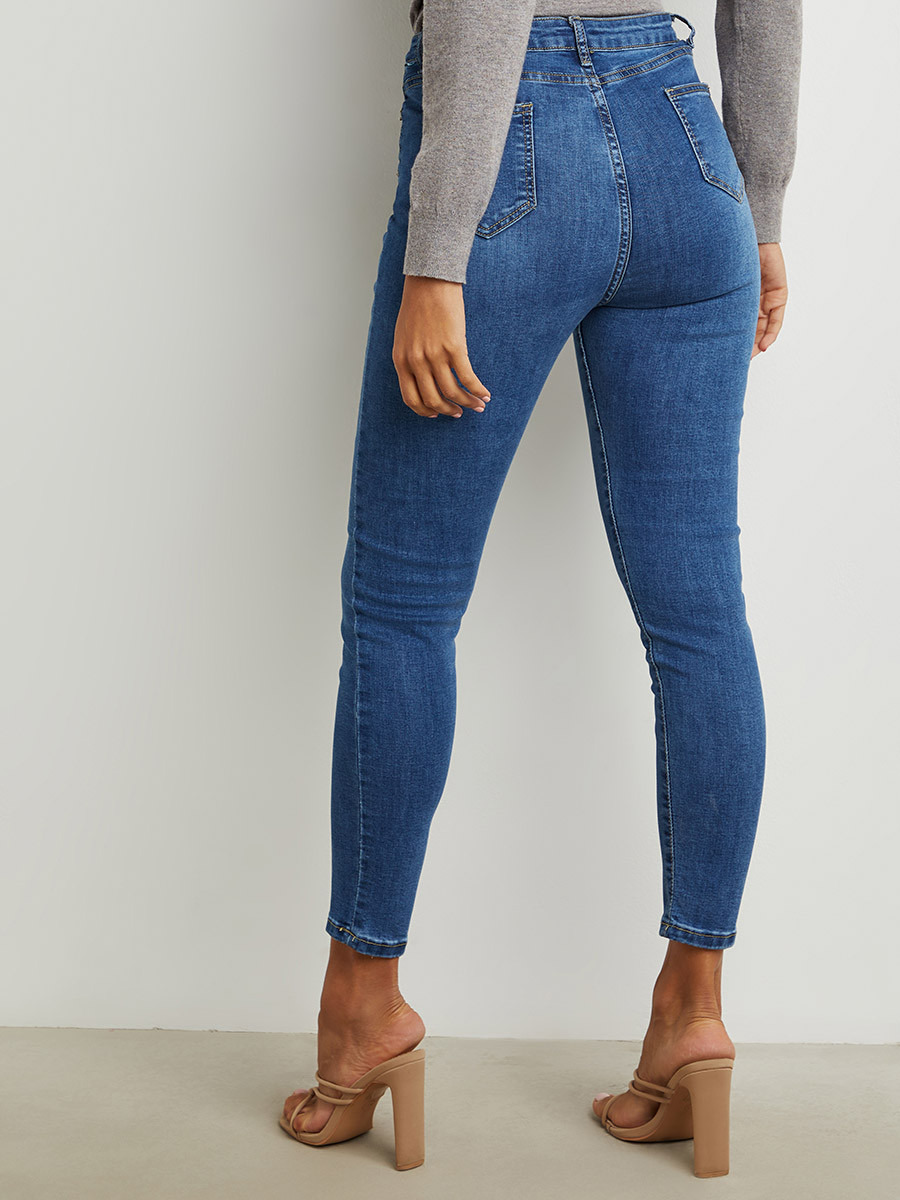 Styli Whisker Detail Skinny Fit Jeans with Belt Loops-women-clothing-bottoms-jeans-image-3