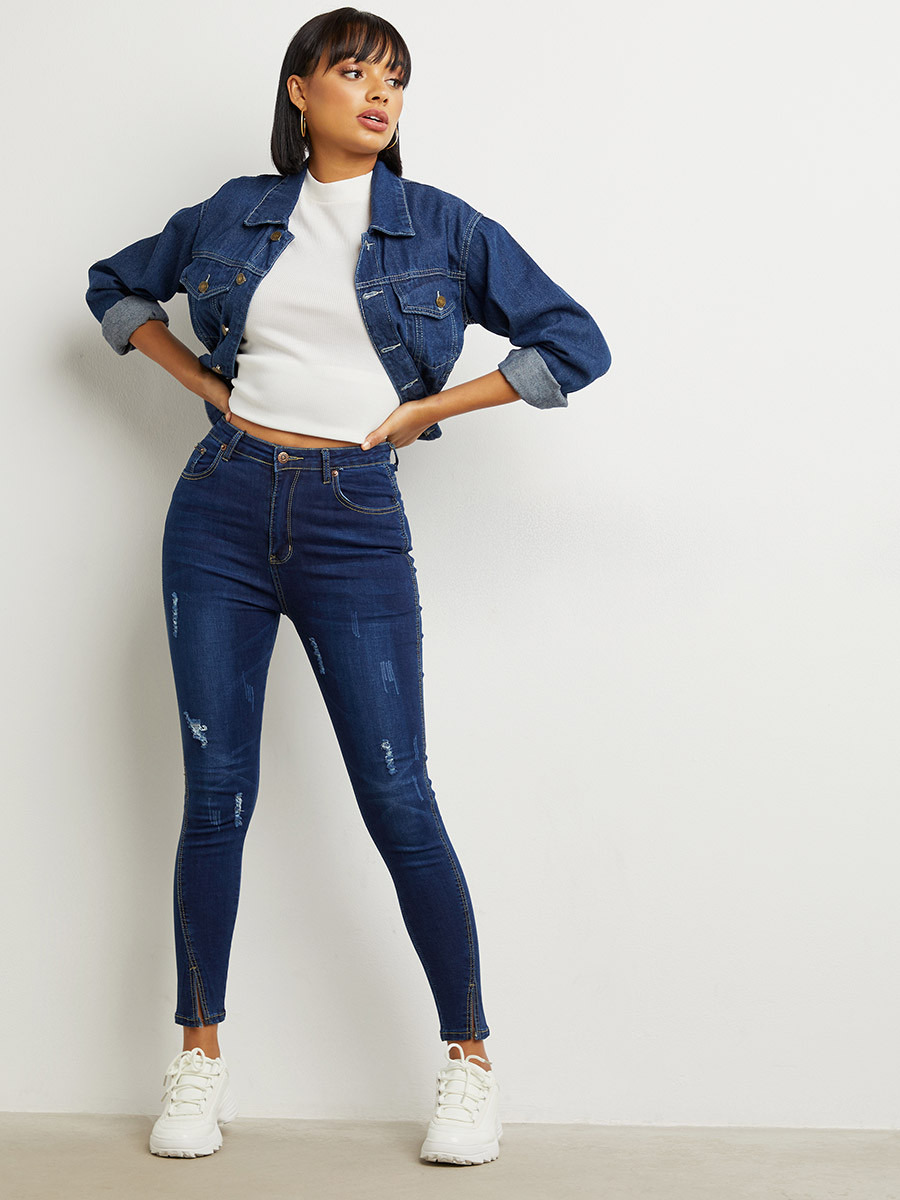 بنطلون جينز بقصة ضيقة من ستايلي-women-clothing-bottoms-jeans-image-2