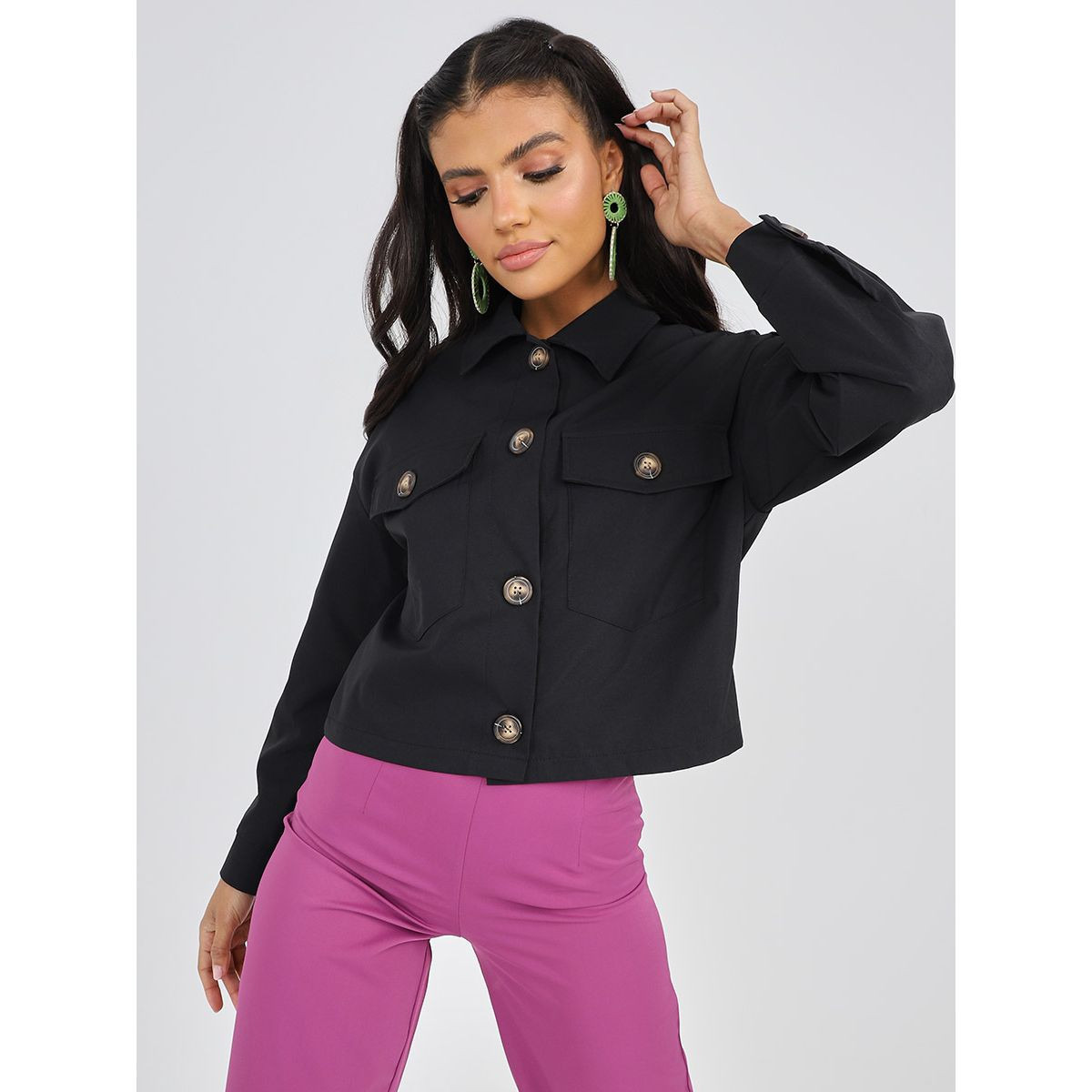 جاكيت بأزرار وقصة واسعة من ستايلي-women-winterwear-coatsandjackets-jackets-image-3