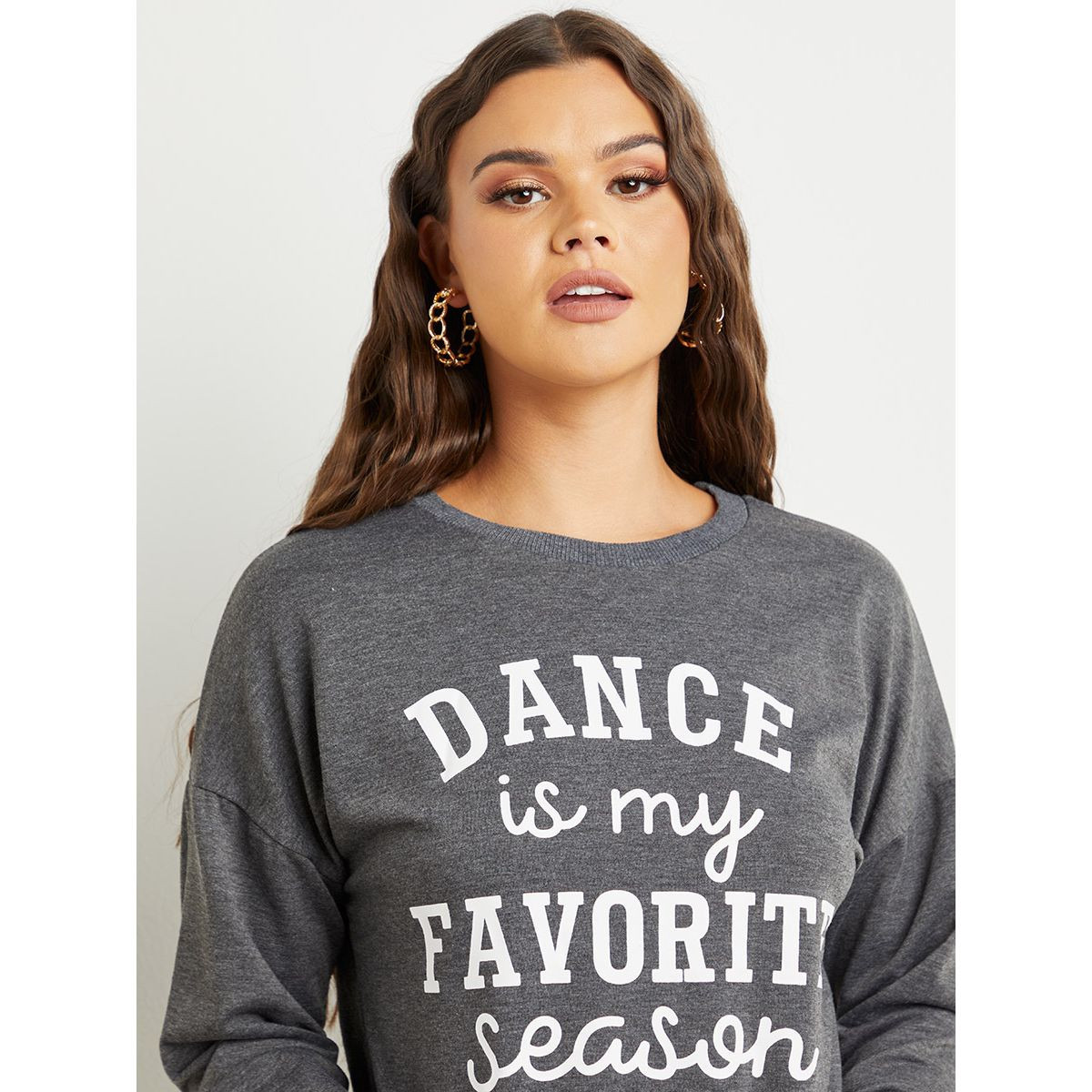 سويت شيرت مطبوع بأكمام قصيرة من ستايلي-women-clothing-hoodiesandsweatshirts-sweatshirts-image-4