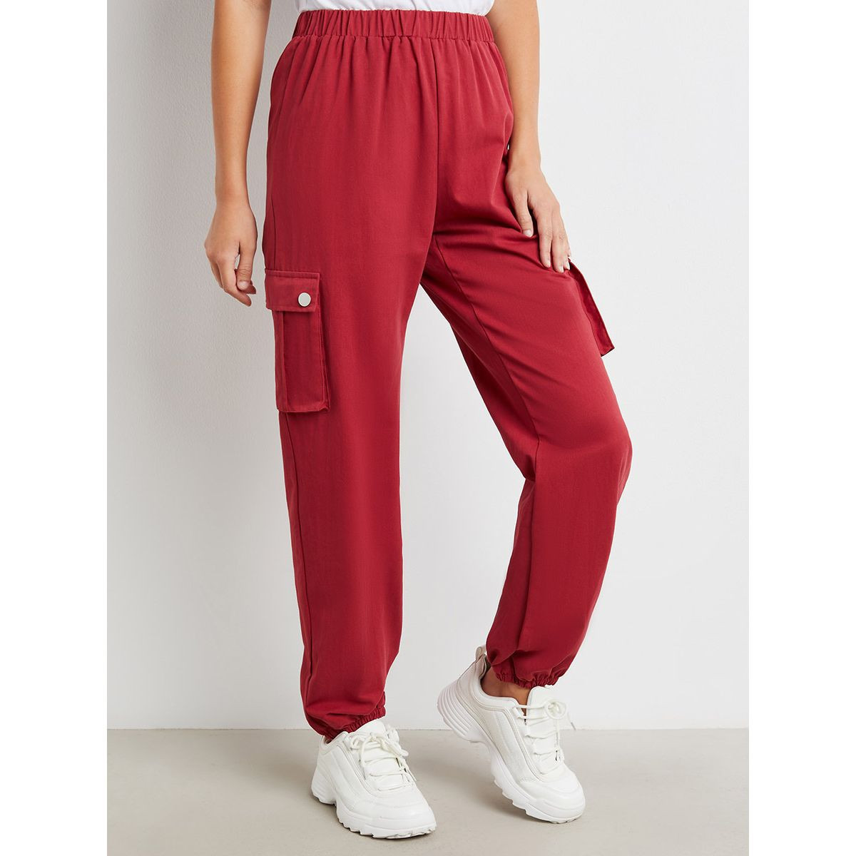 Styli Cargo Pocket Detail Relaxed Fit Jogger-women-clothing-bottoms-trousers-image-1