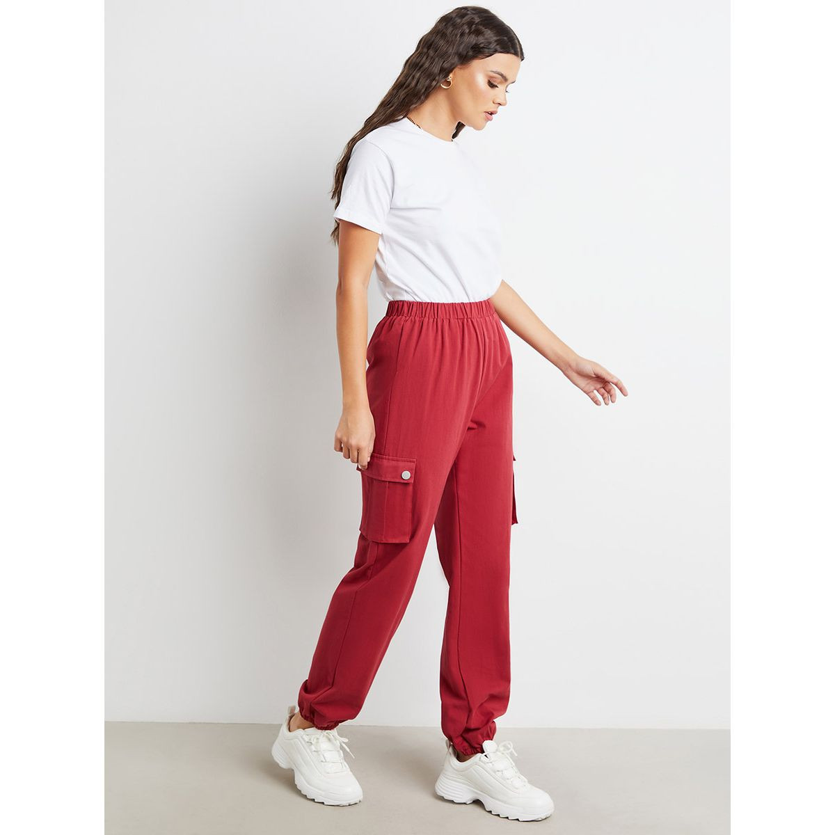 Styli Cargo Pocket Detail Relaxed Fit Jogger-women-clothing-bottoms-trousers-image-2
