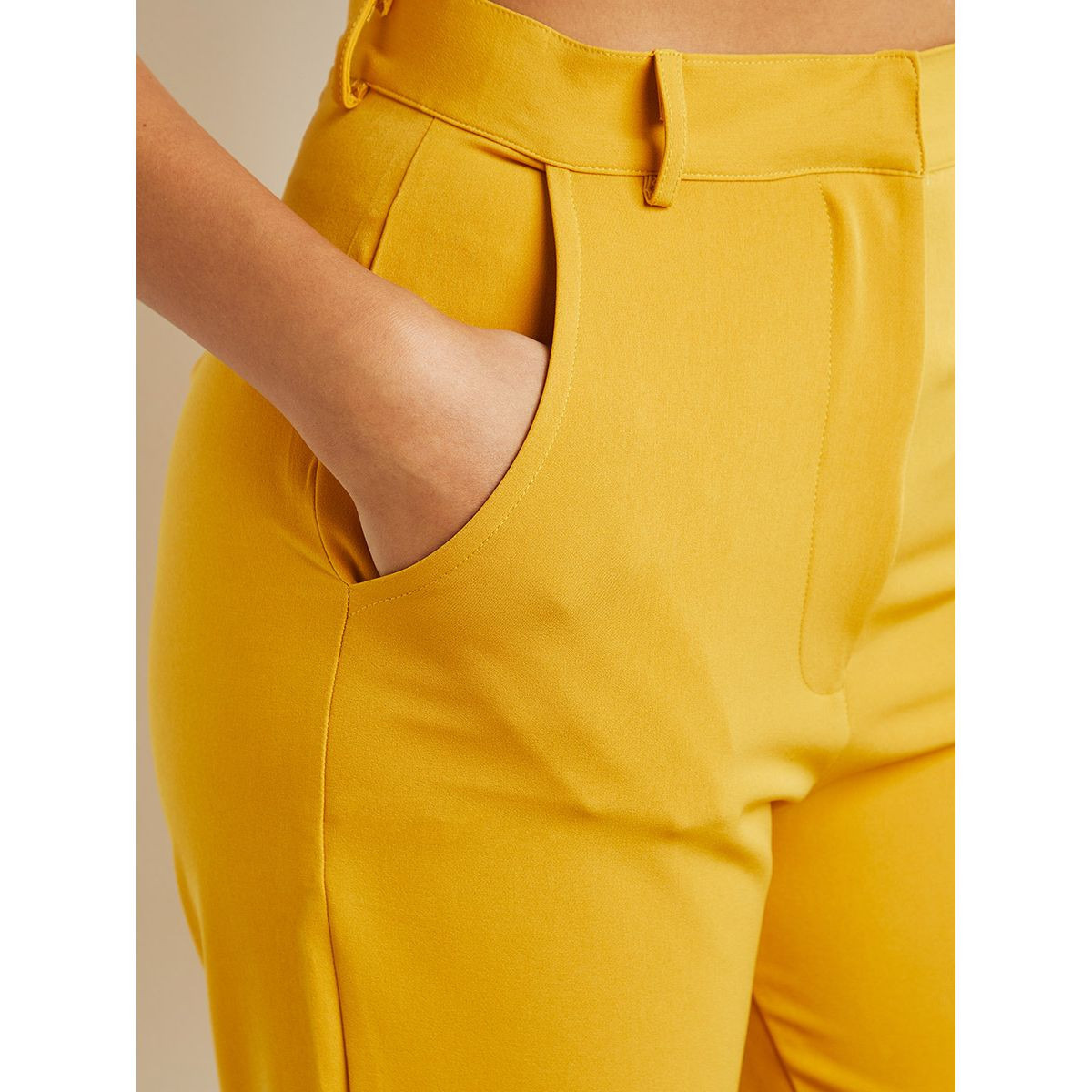 Styli Slim Fit Trouser with Hook-Zip Closure-women-clothing-trousers-image-4