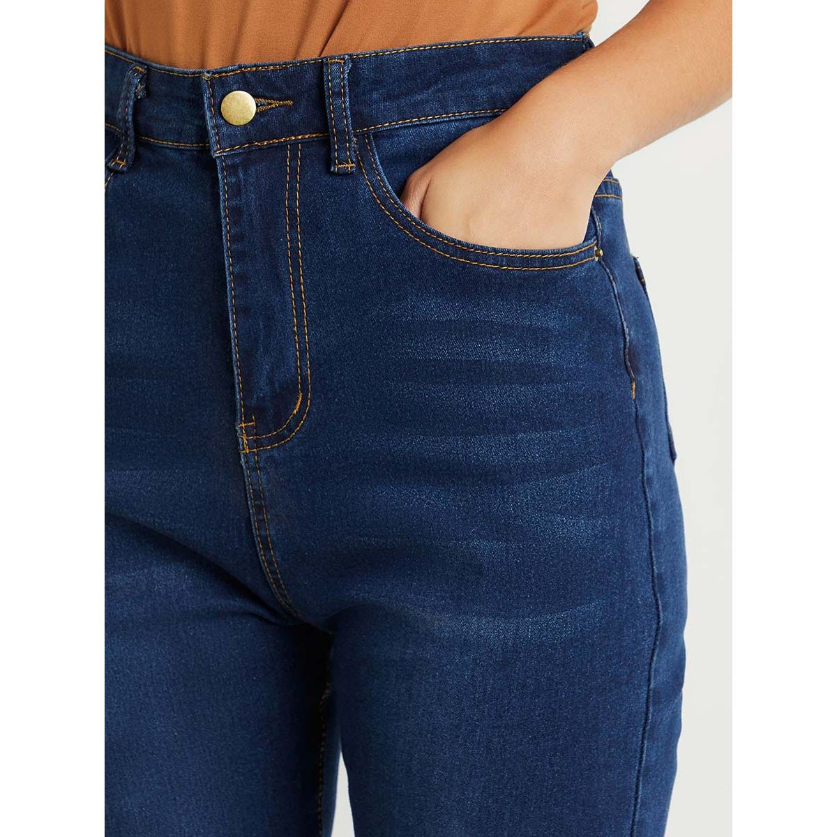 Styli Whisker Detail Skinny Jeans with Belt Loops-women-clothing-bottoms-jeans-image-3
