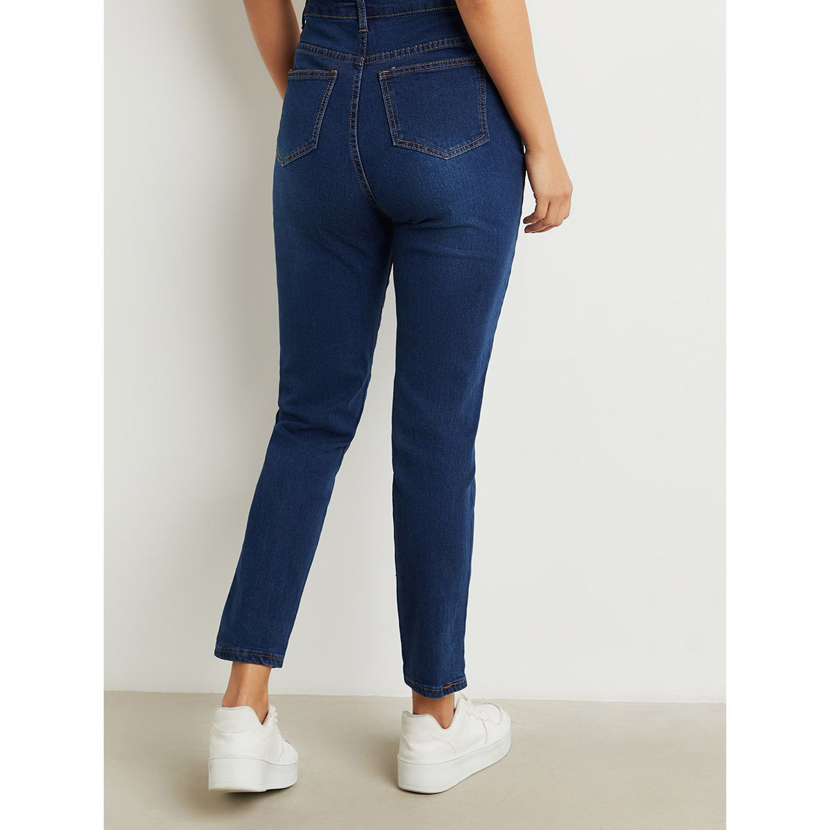 Styli Whisker Detail Skinny Jeans with Belt Loops-women-clothing-bottoms-jeans-image-4