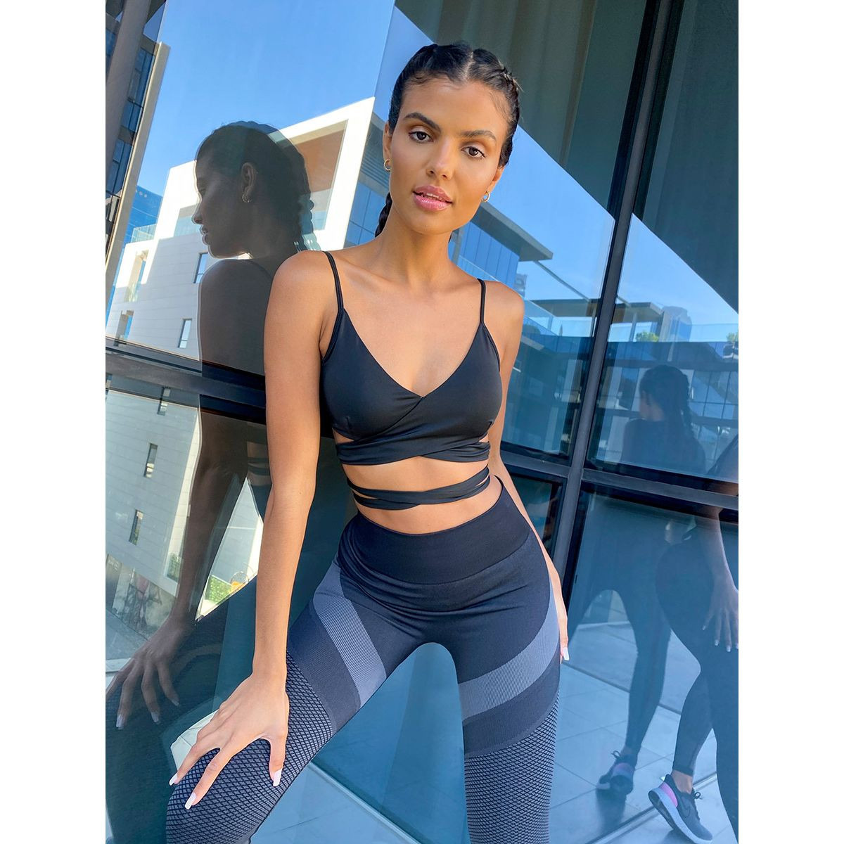 Styli Wrap Around Tie Back Sports Bra-sports-women-clothing-sportsbras-image-3