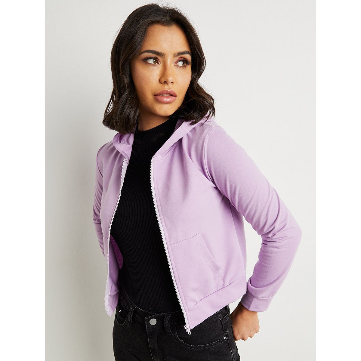 هودي بسحّاب وأكمام طويلة من ستايلي-women-winterwear-hoodiesandsweatshirts-hoodies-image-3