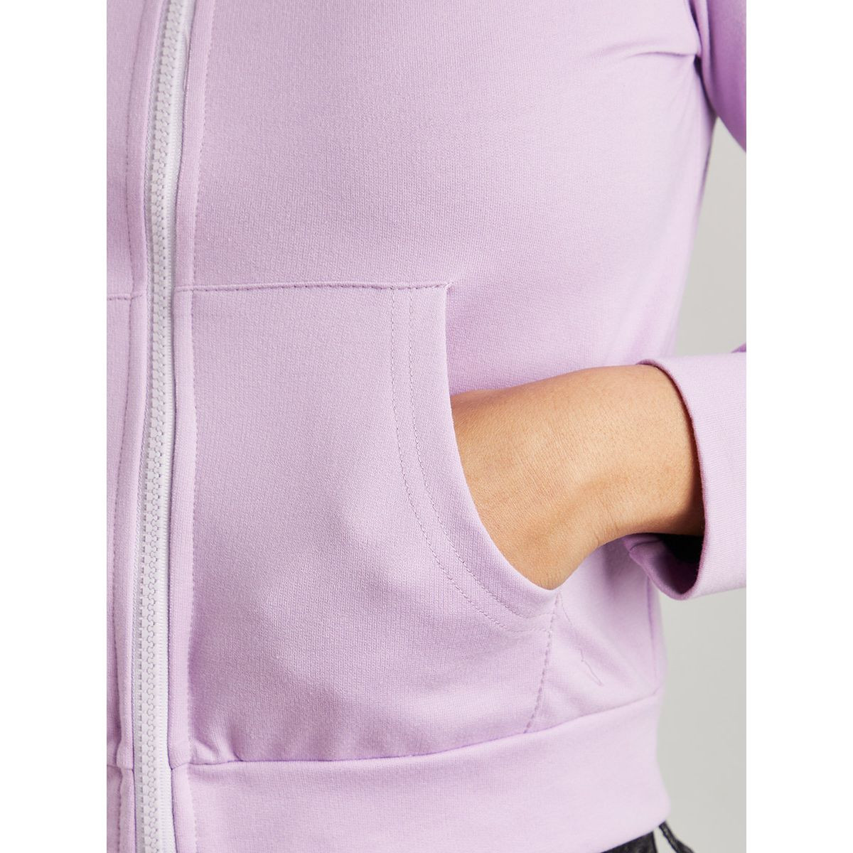 هودي بسحّاب وأكمام طويلة من ستايلي-women-winterwear-hoodiesandsweatshirts-hoodies-image-4