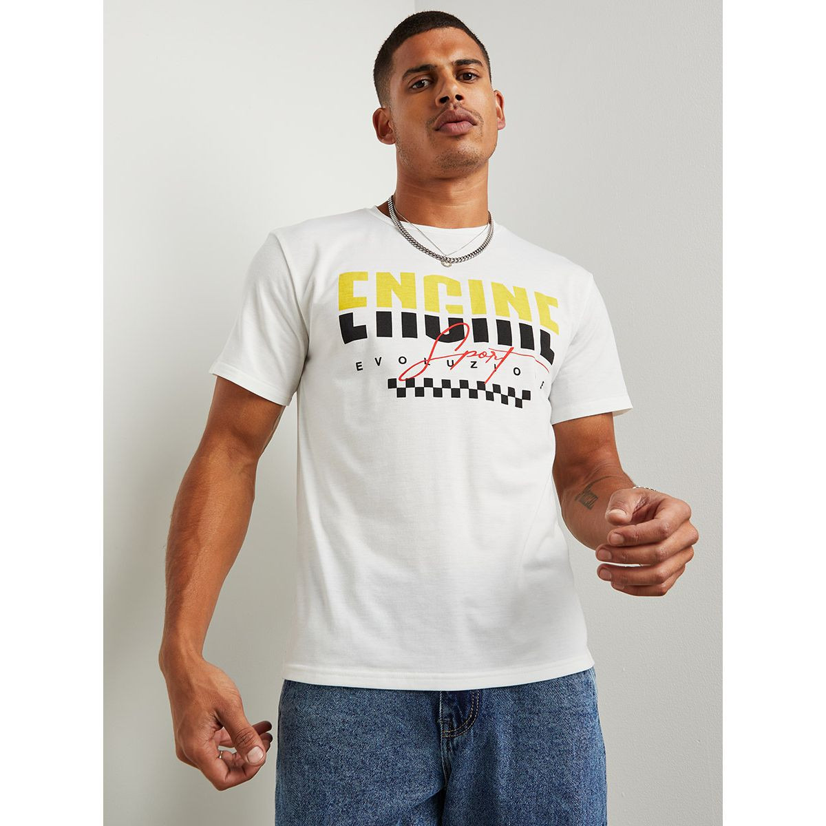 تيشيرت مطبوع بقصة ضيقة من ستايلي-men-clothing-tshirtsandpolos-tshirts-image-1