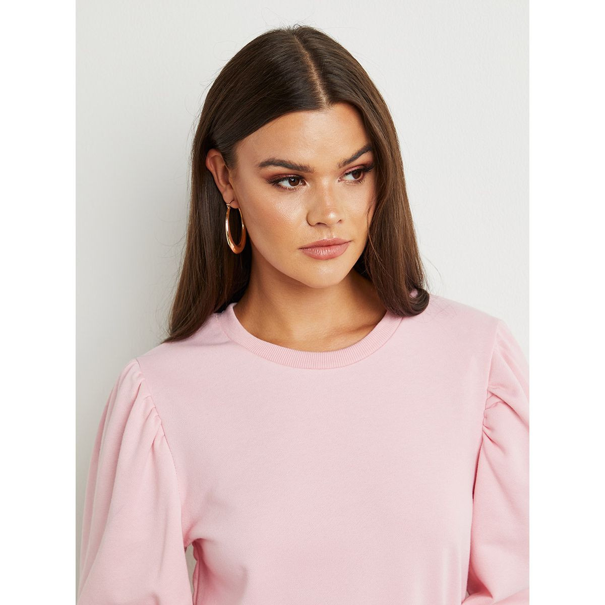 سويت شيرت سادة بأكمام منفوخة من ستايلي-women-clothing-hoodiesandsweatshirts-sweatshirts-image-4