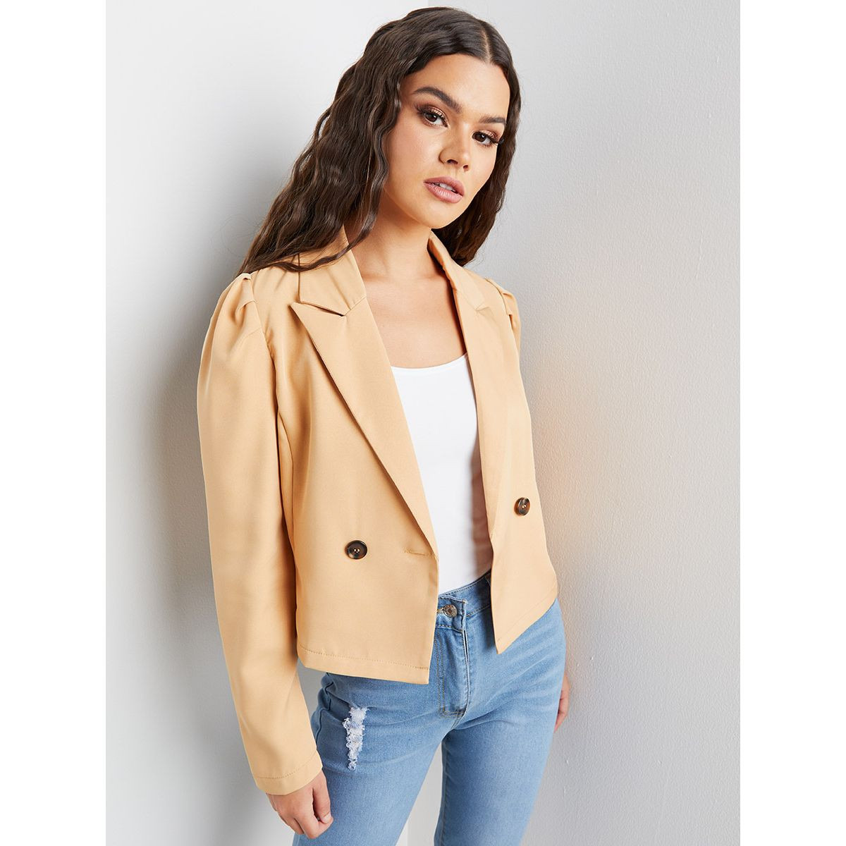 بليزر قصير بأكمام واسعة من ستايلي-women-clothing-coatsandjackets-blazers-image-1