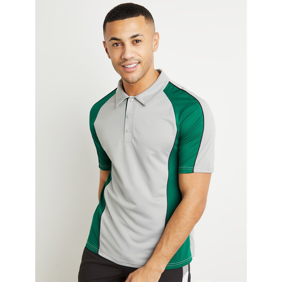 Styli Colorblock Short Sleeves Active Polo T-shirt-men-clothing-sportswearandactivewear-tshirtsandpolos-image-1