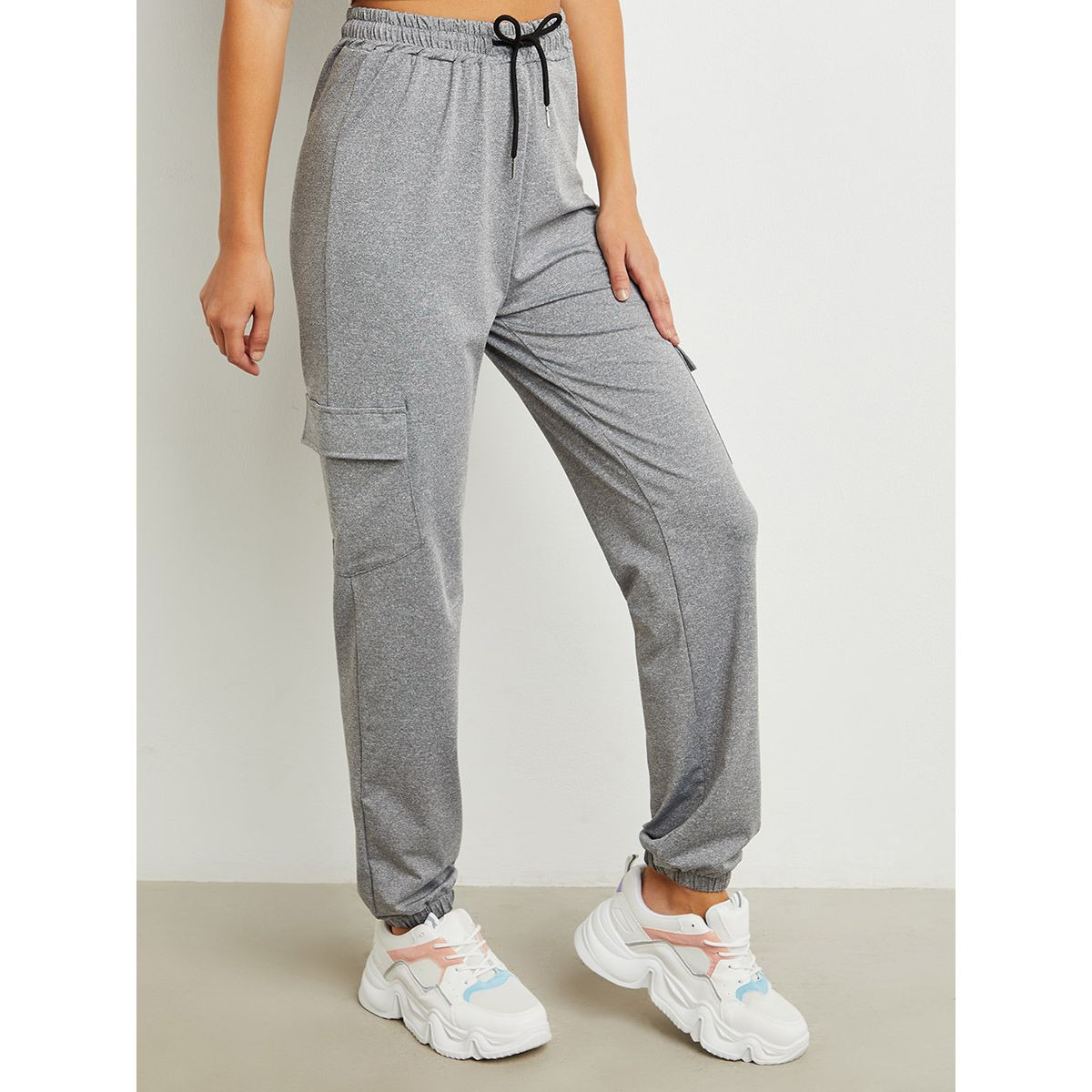 Styli Drawstring Waist Skinny Cargo Pant-women-clothing-bottoms-joggers-image-1