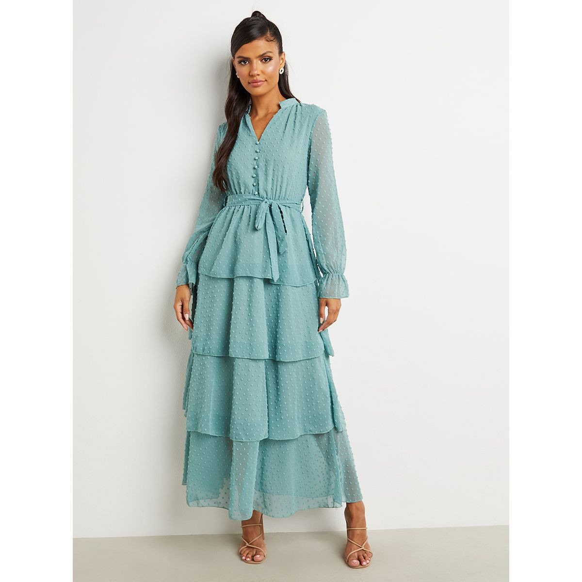 فستان طويل بطبقات مع اربطة من ستايلي-women-clothing-dresses-image-3