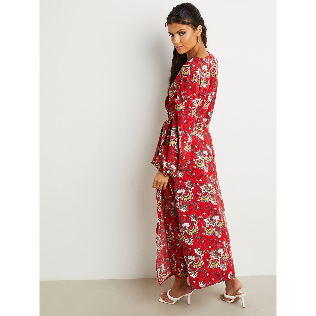 فستان طويل بنمط لف من ستايلي-women-clothing-dresses-image-5