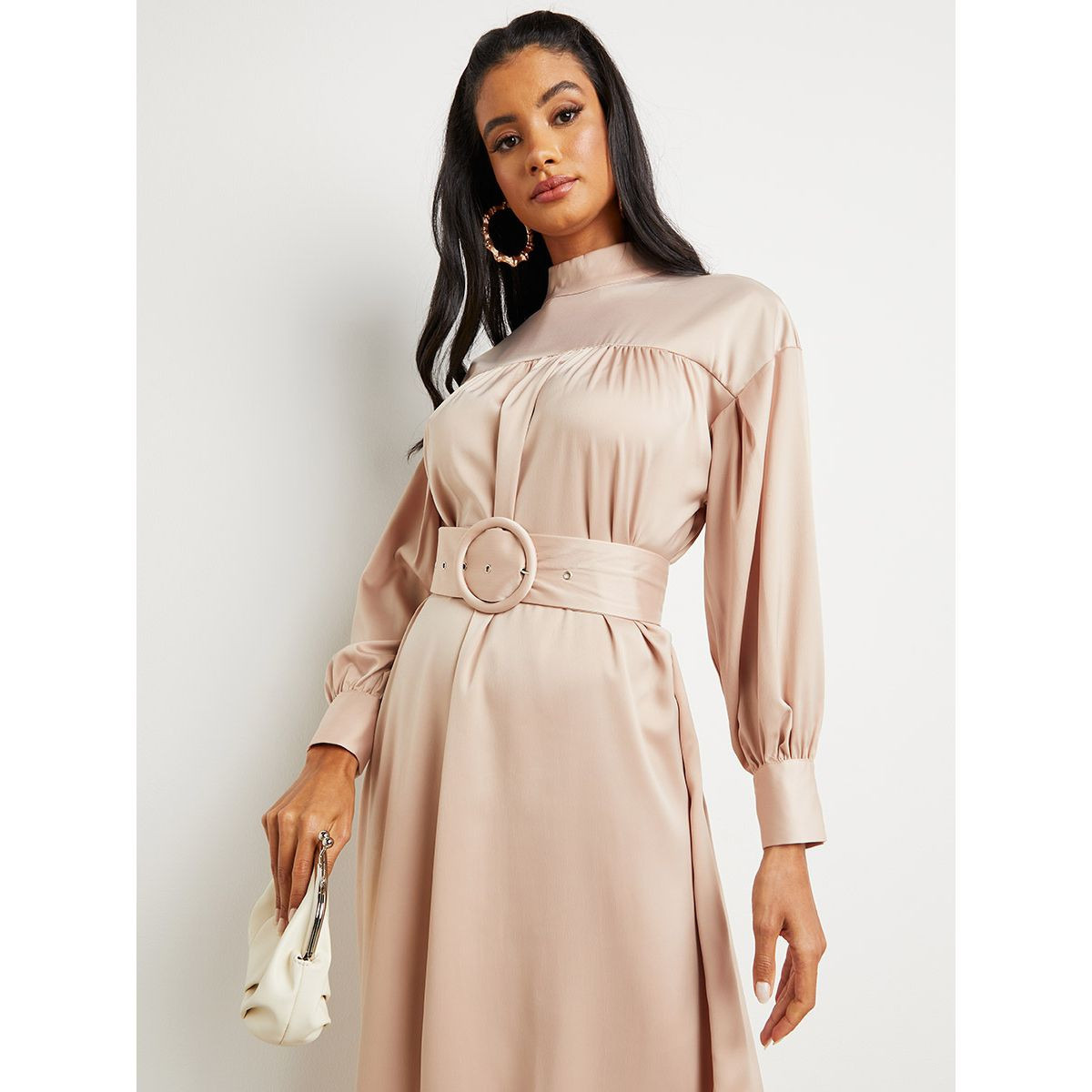 فستان طويل بحزام خصر من ستايلي-women-clothing-dresses-image-3