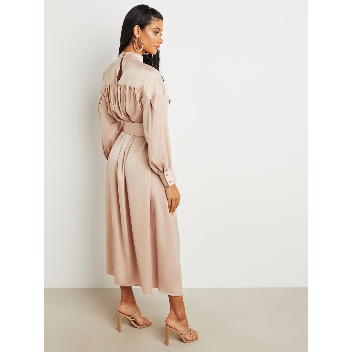 فستان طويل بحزام خصر من ستايلي-women-clothing-dresses-image-5